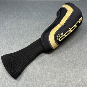 Old King Cobra Oversized Wood Driver Headcover Black Gold Embroidered Logo KOREA